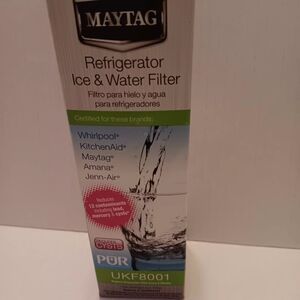 Maytag Refrigerator Ice and Water Filter (UKF8001), Sealed New Reduces Cysts